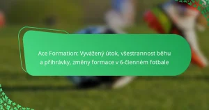 Ace Formation: Vyvážený útok, všestrannost běhu a přihrávky, změny formace v 6-členném fotbale