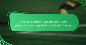 Jet Sweep Formation: Rychlostní akce, Boční pohyb, Defenzivní uspořádání v 6-členném fotbale