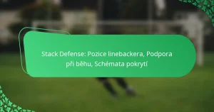 Stack Defense: Pozice linebackera, Podpora při běhu, Schémata pokrytí