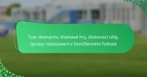 Tvar diamantu: Klamavé hry, blokovací úhly, úpravy rozestavení v šestičlenném fotbale